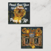 生きている証として使ったパンティーを送ってください エンクロージャーカード (正面/裏面)