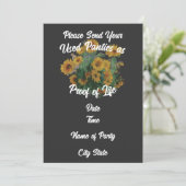 生きている証拠として使用済みパンツを送ってください 招待状 (スタンド正面)