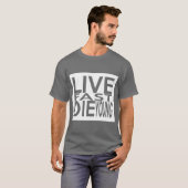 生きている速い若いTシャツ死にます Tシャツ (正面フル)