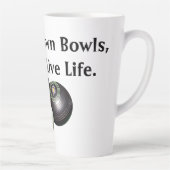 生きている遊と芝生の鉢 カフェラテマグ (右)