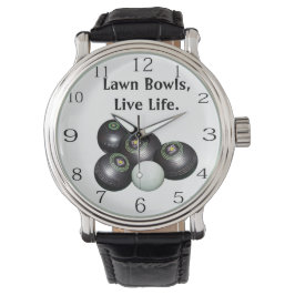 生きている遊と芝生の鉢 腕時計