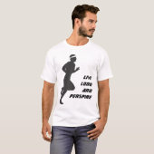 生きている長い汗をかき、 Tシャツ (正面フル)