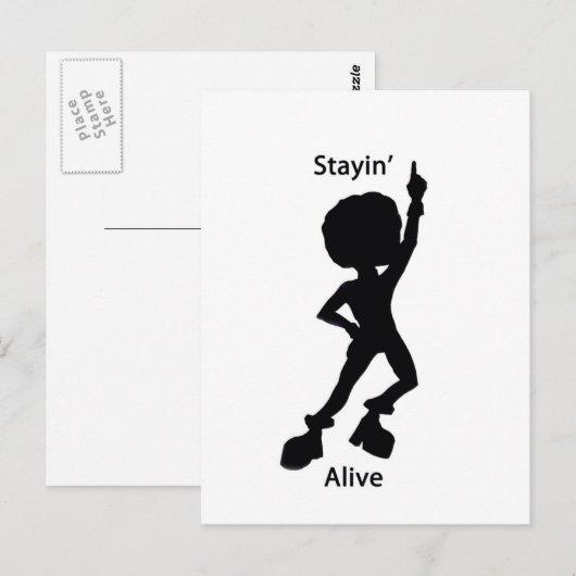 生きている ポストカード (正面/裏面)