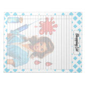 生きている_人のショッピング ノートパッド (正面)