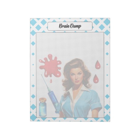 生きている_個の脳のダンプのために ノートパッド (回転)