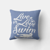 生きている-愛-水泳 クッション (裏面)