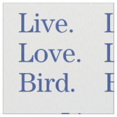 生きている。 愛。 鳥 ファブリック (クローズアップ)