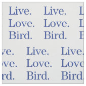 生きている。 愛。 鳥 ファブリック (見本)