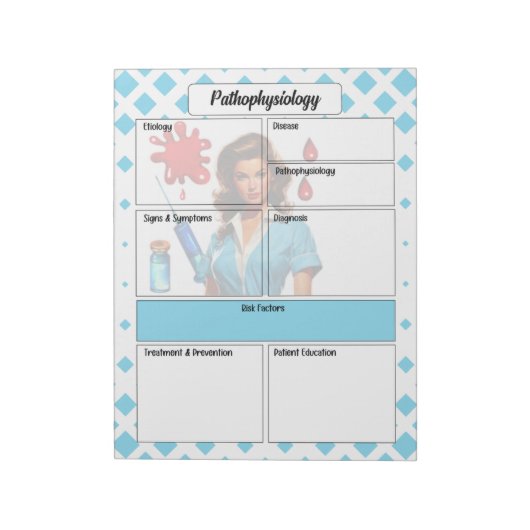 生きている_病態生理学温度のために ノートパッド (回転)