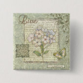 生きている 缶バッジ (正面)