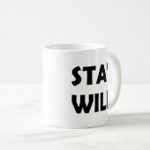 生きている | 自由奔放な冒険 コーヒーマグカップ (正面右)