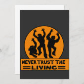 生きているTシャツのボタンを時計に巻いてはいけない 招待状 (正面/裏面)