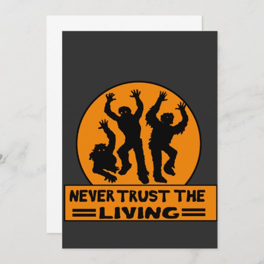 生きているTシャツのボタンを時計に巻いてはいけない 招待状 (正面/裏面)