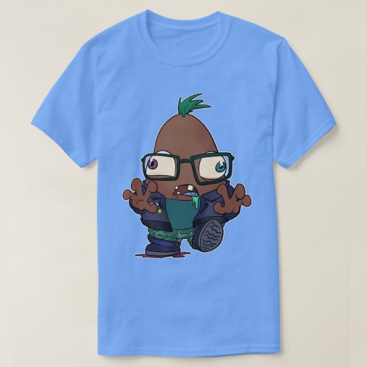 生きているZomBeansの夜 – Dinky Bean Tシャツ (デザイン正面)