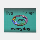 生きてい笑い愛 ドアマット (正面)