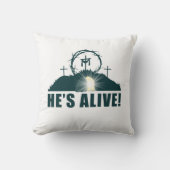 生きてる！クリスチャン過越イースターイエズス空 クッション (正面)