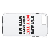 生きてろ。私と文字しない Case-Mate iPhoneケース (裏面(横))