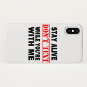 生きてろ。私と文字しない Case-Mate iPhoneケース (裏面(横))