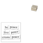 「生きて平和をつくる」 ラバースタンプ (押印)