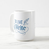 生きて書く コーヒーマグ - 473ml コーヒーマグカップ (正面左)