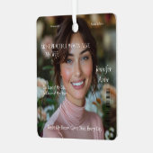 生きて最も美しい女性 メタルオーナメント (正面左)