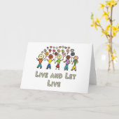 生きて生きる カード (黄色い花)