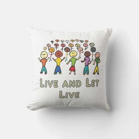 生きて生きる クッション (正面)