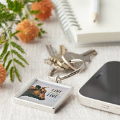 「生きて生きる」ビーガン キーホルダー (側面)