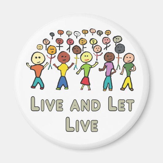 生きて生きる マグネット (正面)