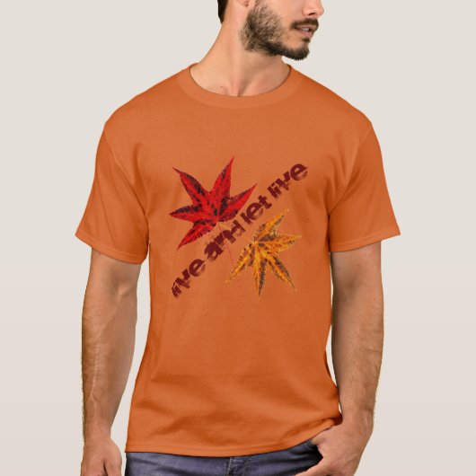 生きて生きる Tシャツ (正面)