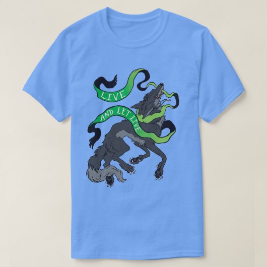 生きて生きる Tシャツ (デザイン正面)