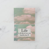 生きて行け、チャンスをとれ。 カード (内部)