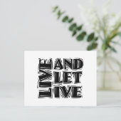 「生きて、させて」12ステップ回復プログラムの名言ポスター ポストカード (スタンド正面)