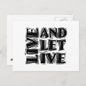 「生きて、させて」12ステップ回復プログラムの名言 ポストカード (正面/裏面)