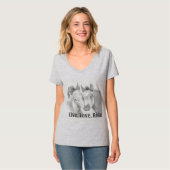 生きて、愛して、馬に乗るTシャツ Tシャツ (正面フル)