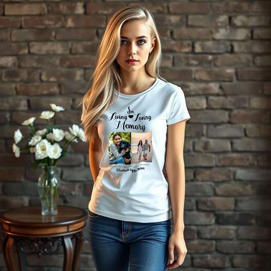 生きながらにして愛する記憶の中で トライブレンドTシャツ