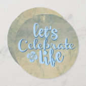 生きよ祝う 招待状 (正面/裏面)