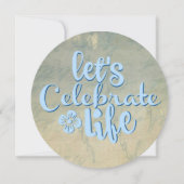 生きよ祝う 招待状 (正面)