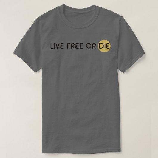 生きるか死ぬか Tシャツ (デザイン正面)