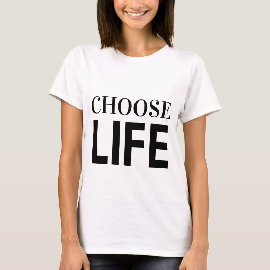 生きることを選ぼう Tシャツ (正面)