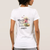 生きること与えは自分よりも多い。クネール Tシャツ (裏面)