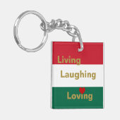 生きること,笑うこと,愛すること キーホルダー (正面左)