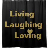 生きること，笑うこと，愛すること シャワーカーテン (正面)