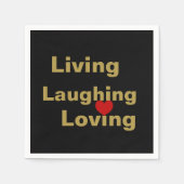 生きること，笑うこと，愛すること スタンダードカクテルナプキン (正面)