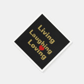 生きること，笑うこと，愛すること スタンダードカクテルナプキン (角)