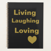 生きること，笑うこと，愛すること プランナー手帳 (正面)