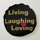 生きること，笑うこと，愛すること ラウンドクッション (裏面)