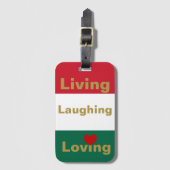 生きること，笑うこと，愛すること ラゲッジタグ (正面縦)