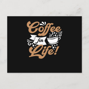 生きるためのコーヒー コーヒーデザイン ポストカード
