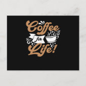 生きるためのコーヒー |コーヒーデザイン ポストカード (正面)